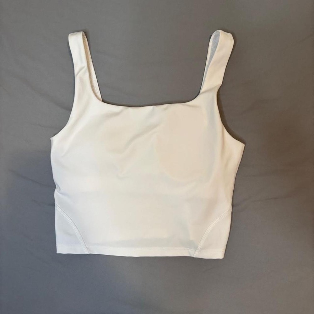 All in Motion square neck crop tank